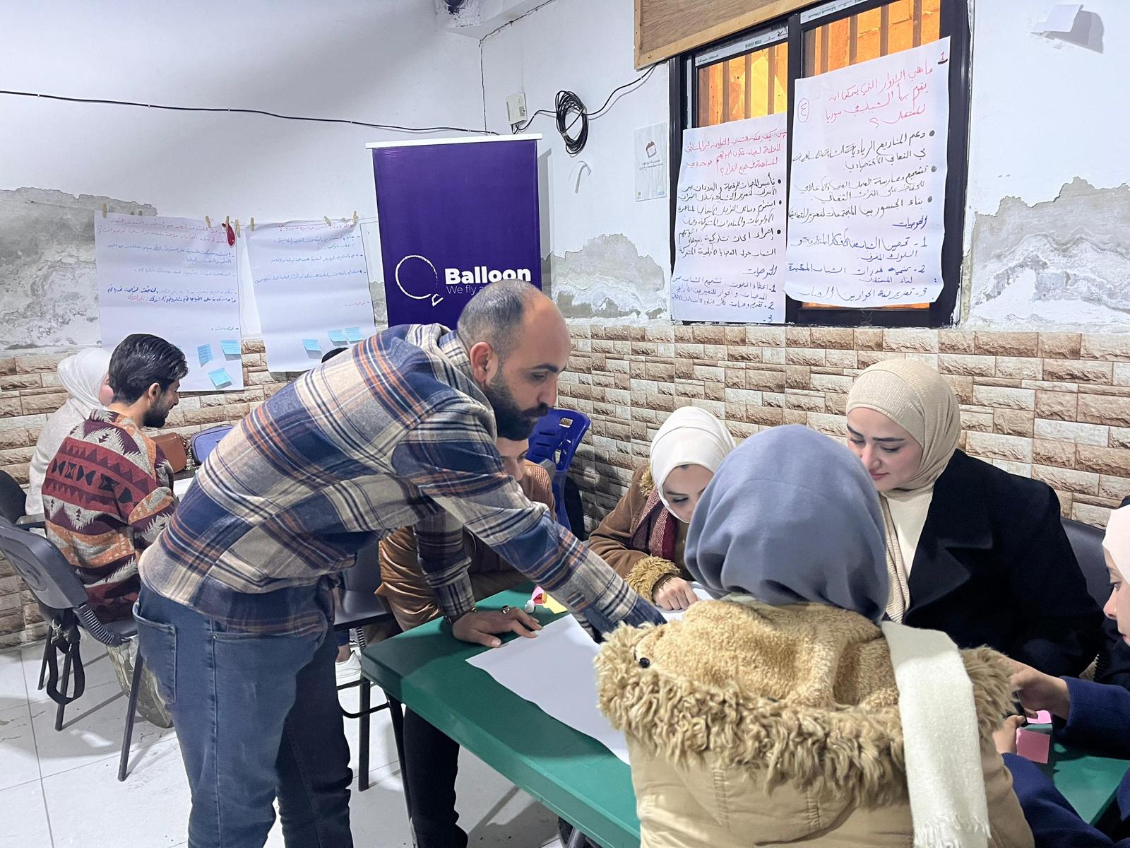 جلسات الحوار مع الشباب - منظمة بالون